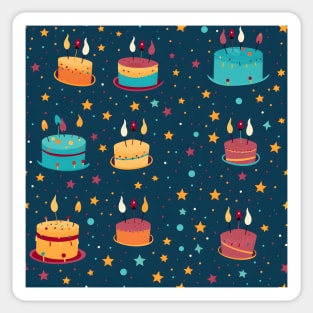 Happy Birthday Party Celebration Pattern 18 Sticker